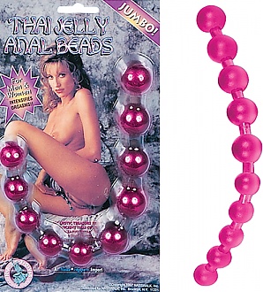 Thai  Jelly Anal Beads-Pink