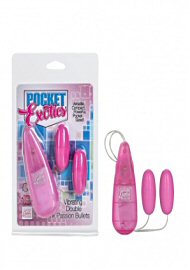 Pocket Exotics Vibrating Double Pink Passion Bullets (135700)