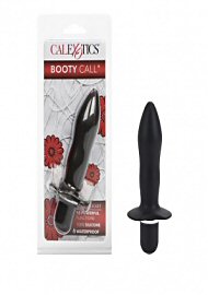 Booty Call Booty Rocket Silicone Vibrating Butt Plug - Black (191149)