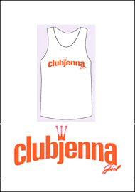 Women'S White Club Jenna Orange Glitter Crown Tank (xl) (67253)